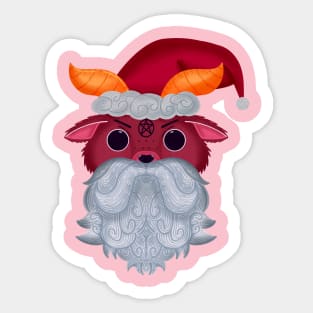 Krampus Christmas Sticker